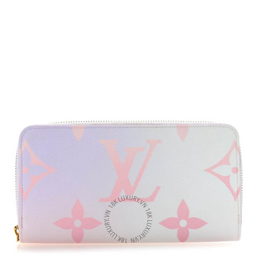 Ví dài Louis Vuitton Monogram Giant Spring In The City Zippy Wallet Sunrise Pastel FPVL779
