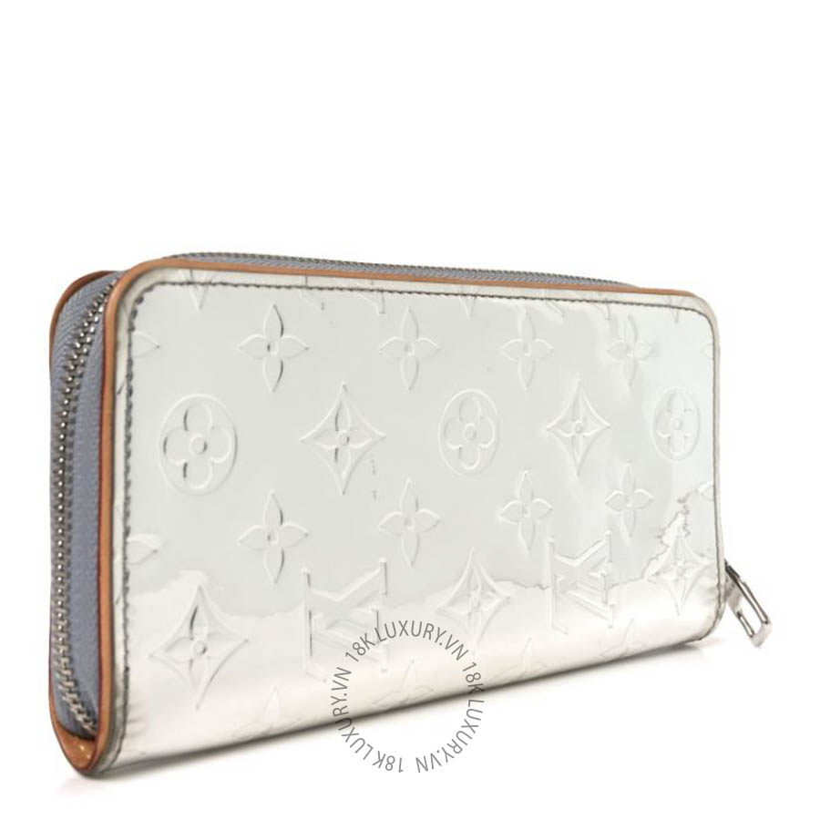 Ví dài Louis Vuitton Monogram Mirror Zippy Wallet Silver FPVL373