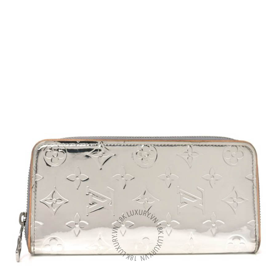 Ví dài Louis Vuitton Monogram Mirror Zippy Wallet Silver FPVL373