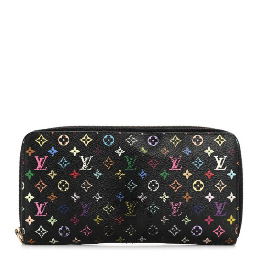 Ví dài Louis Vuitton Monogram Multicolor Zippy Wallet Black Grenade FPVL487