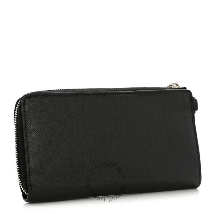Ví dài Louis Vuitton Taiga Dragonne Zippy Wallet Black FPVL009