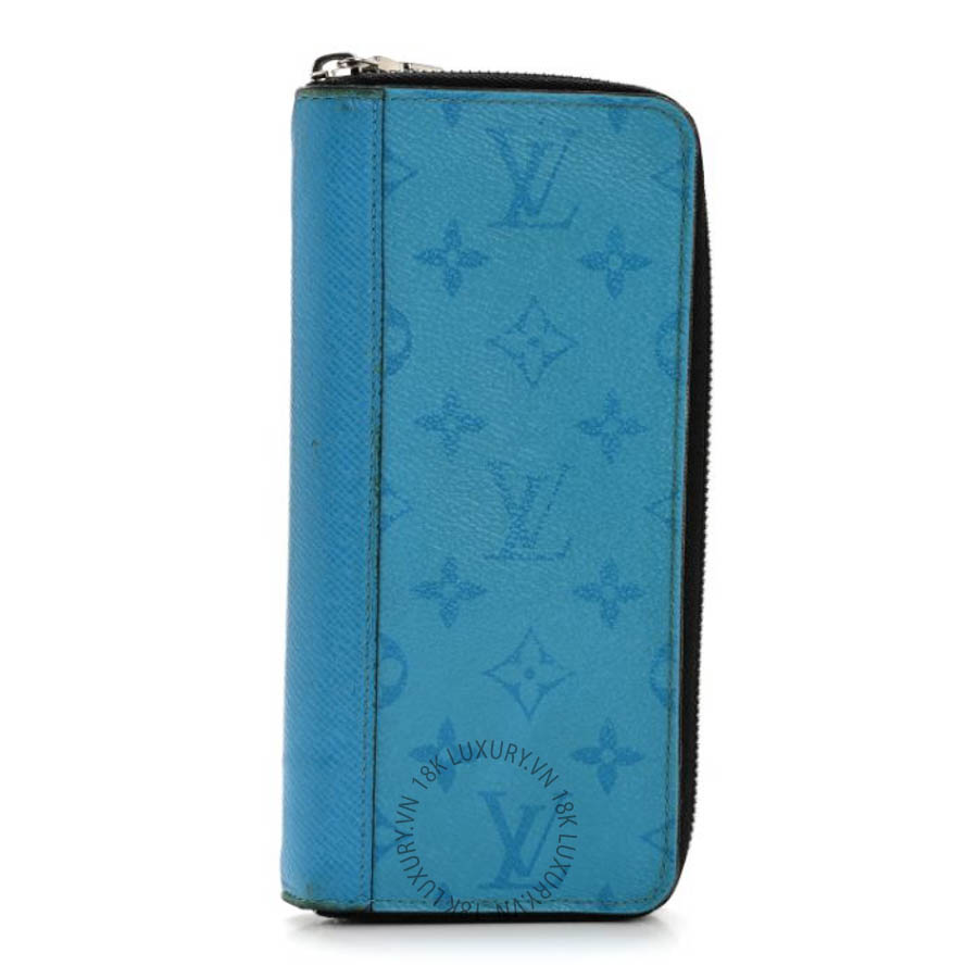 Ví dài Louis Vuitton Taigarama Vertical Zippy Wallet Blue Lagoon FPVL094