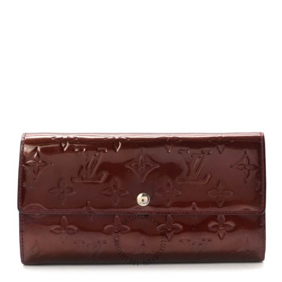 Ví dài Louis Vuitton Vernis Sarah Wallet Rouge Fauviste FPVL034