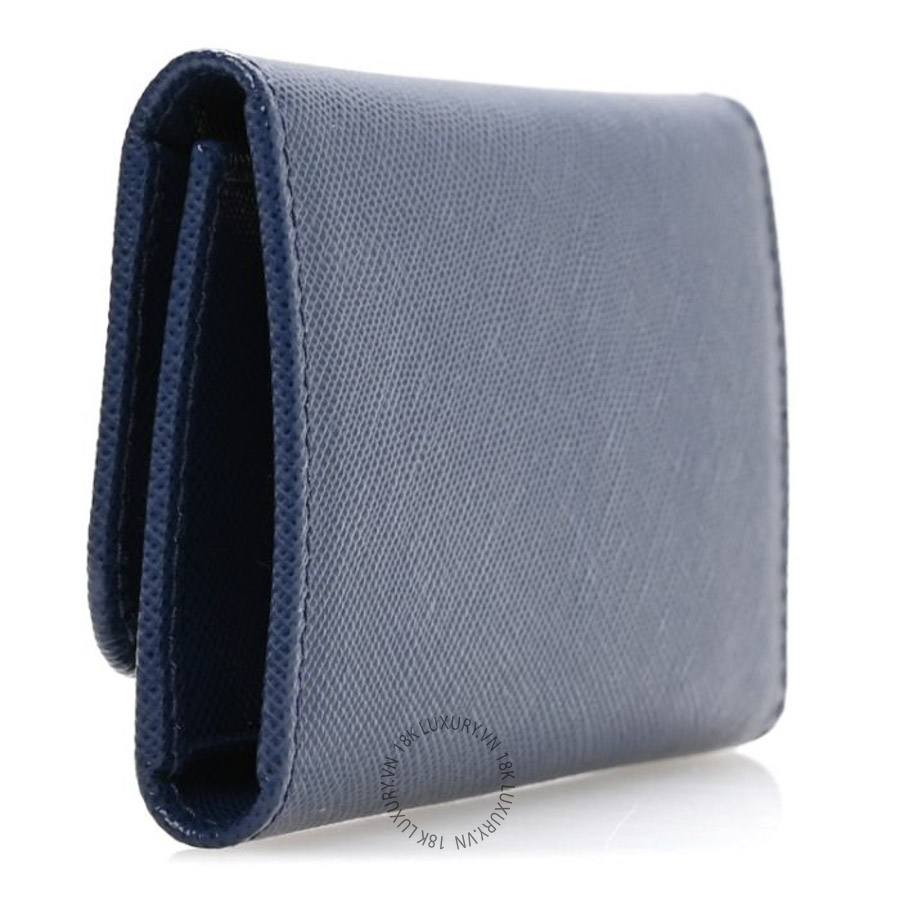 Ví Dài Prada Saffiano Fiocco 6 Key Holder Bluette SKRS009