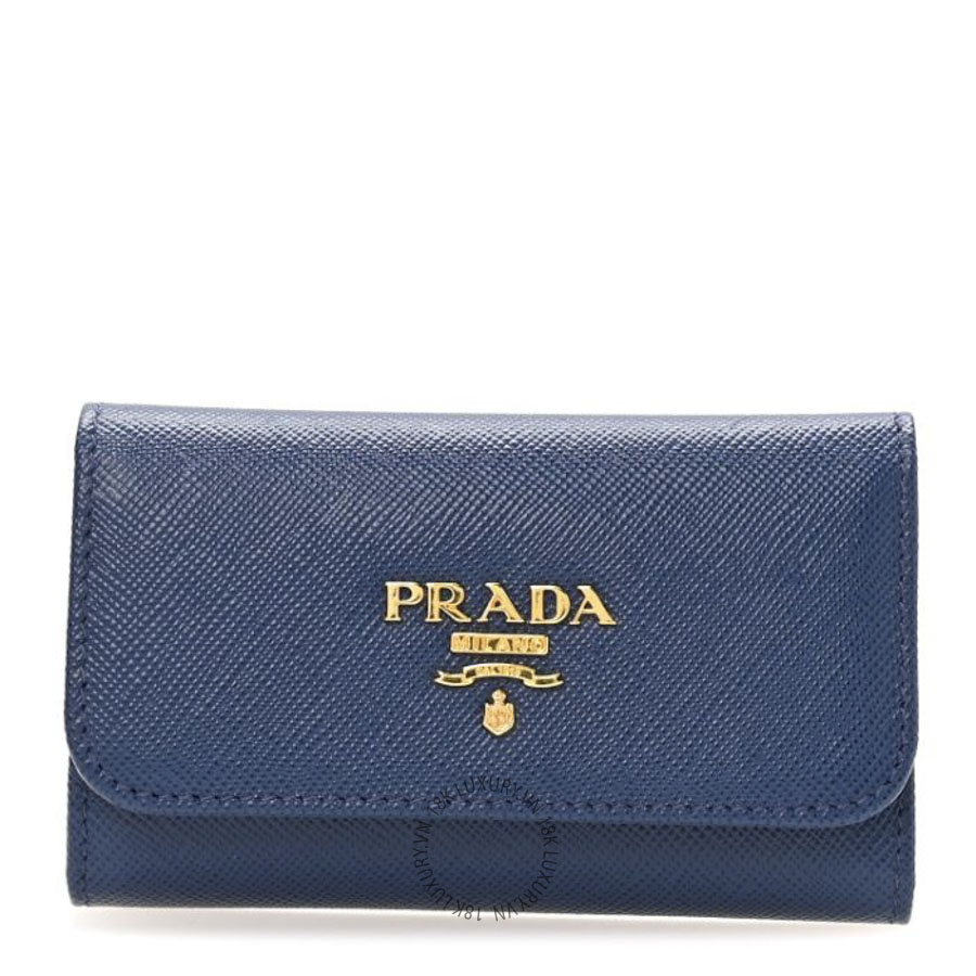 Ví Dài Prada Saffiano Fiocco 6 Key Holder Bluette SKRS009