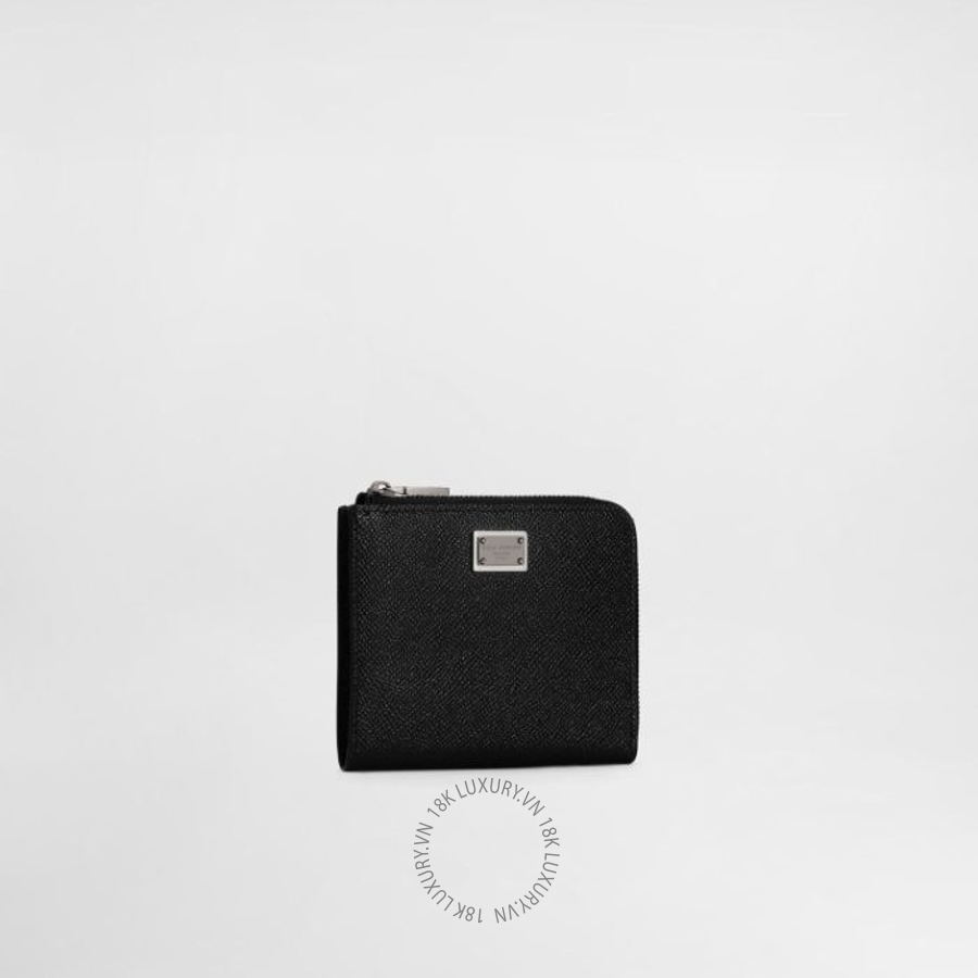 Ví ngắn Dolce Gabbana Calfskin card holder with branded plate BP3273AG21980999 NVDG164