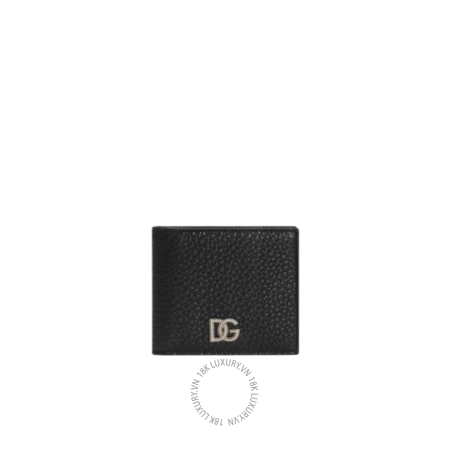 Ví ngắn Dolce Gabbana Calfskin wallet with logo BP1321A037080999 NVDG116