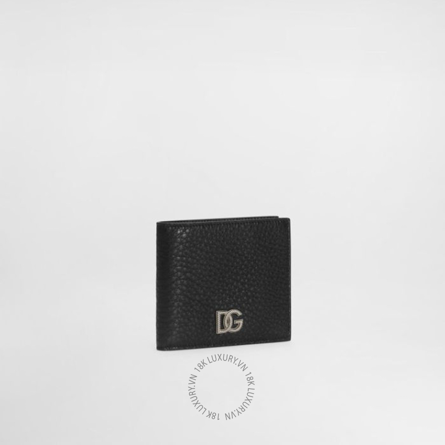 Ví ngắn Dolce Gabbana Calfskin wallet with logo BP1321A037080999 NVDG116