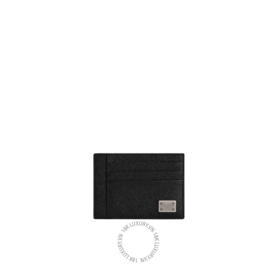 Ví ngắn Dolce Gabbana Dauphine-print calfskin card holder BP3325AG21980999 NVDG111