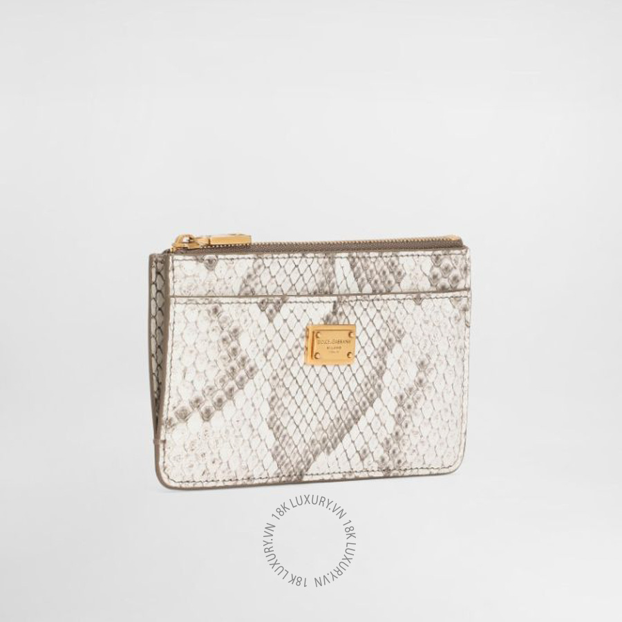Ví ngắn Dolce Gabbana Python card holder BI1261A2J5680001 NVDG049