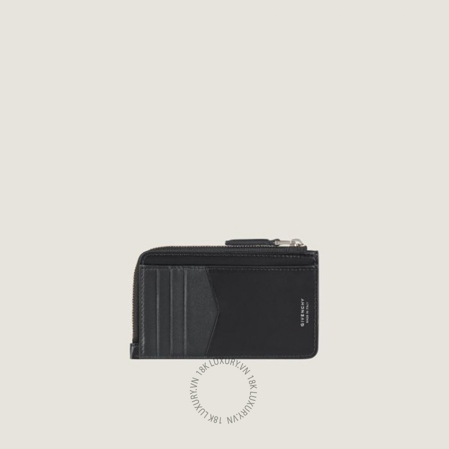 Ví Ngắn Givenchy Antigona zipped card holder in Box leather BB60KEB00D-001 GHJ004