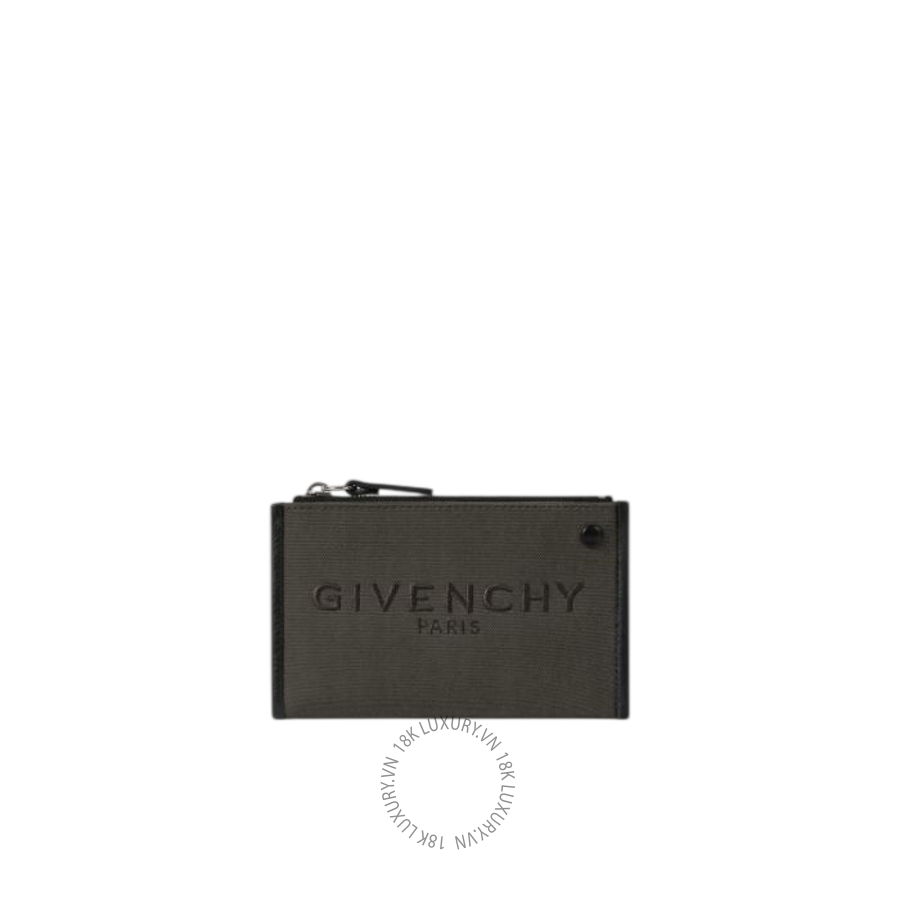 Ví Ngắn Givenchy Cargo zipped card holder in canvas BK60GMK21W-281 CVT019