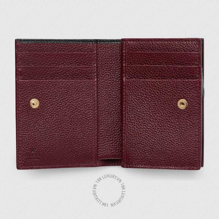 Ví Ngắn Gucci Bi-color GG Marmont small wallet 772738 AAE5F 1062 GGV051