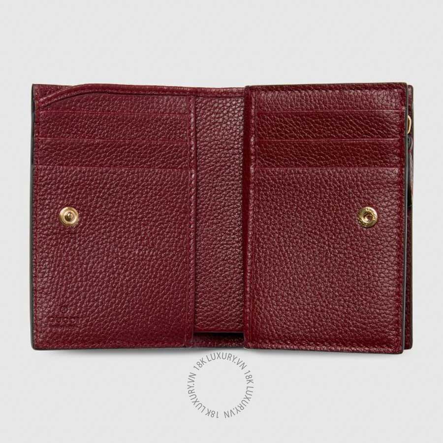 Ví Ngắn Gucci Bi-color GG Marmont small wallet 841360 AAE5E 6258 GGV054
