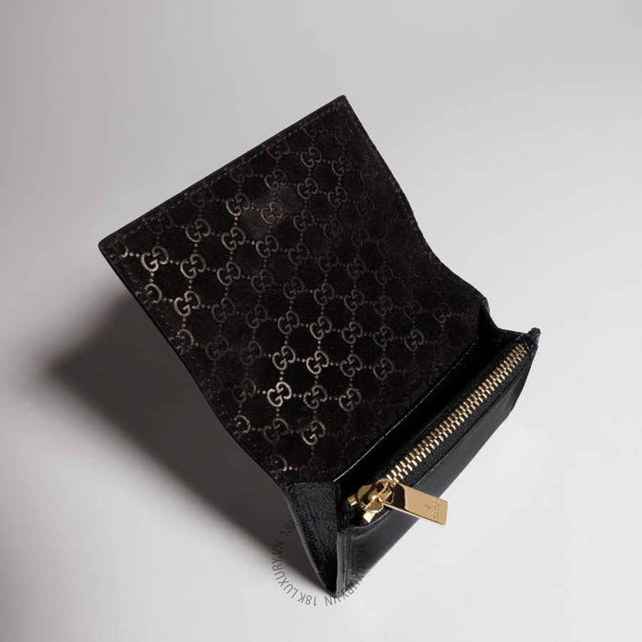 Ví Ngắn Gucci Bi-fold card case with lettering 876400 AAGA7 1000 GGV005