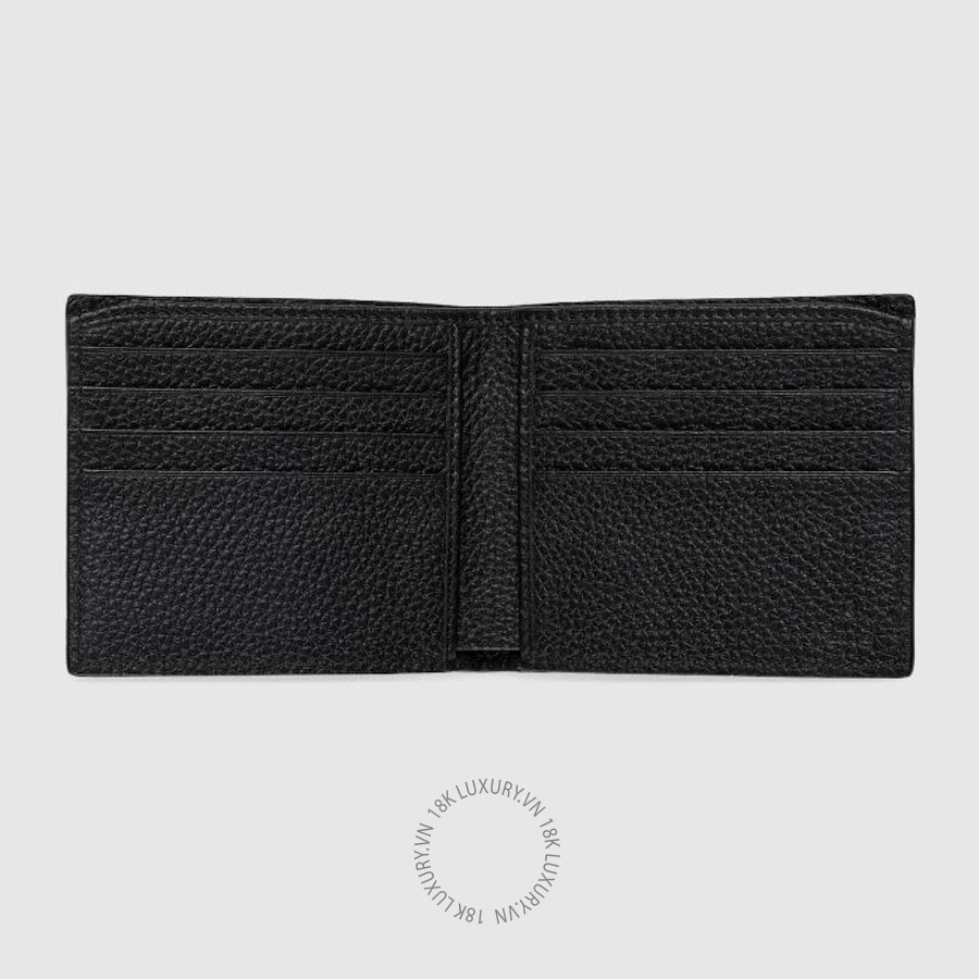 Ví Ngắn Gucci Bi-fold wallet with logo 771148 AABXM 1000 GGV172