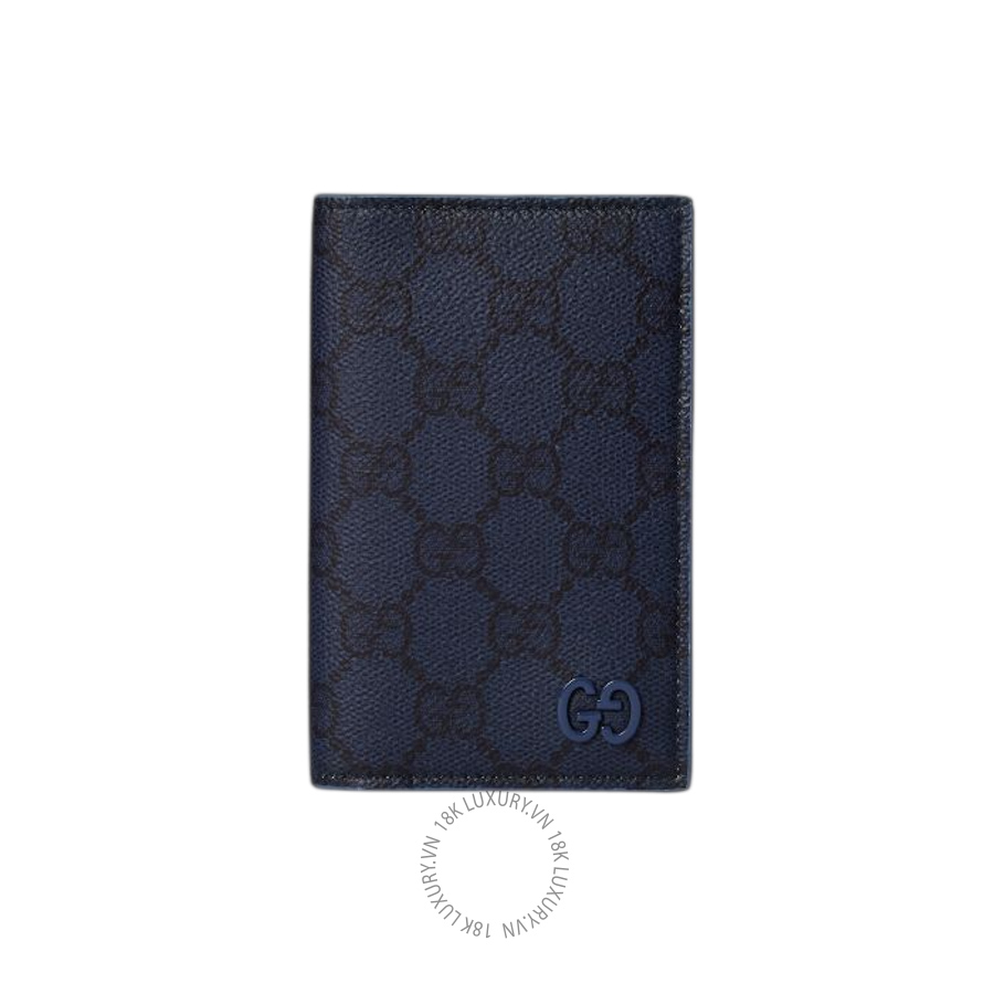Ví Ngắn Gucci Dusty blue interior GG card case 768249 FAFBE 8448 GGV128