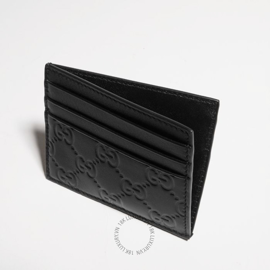 Ví Ngắn Gucci GG Emblem card case 850187 AAFDV 1000 GGV114