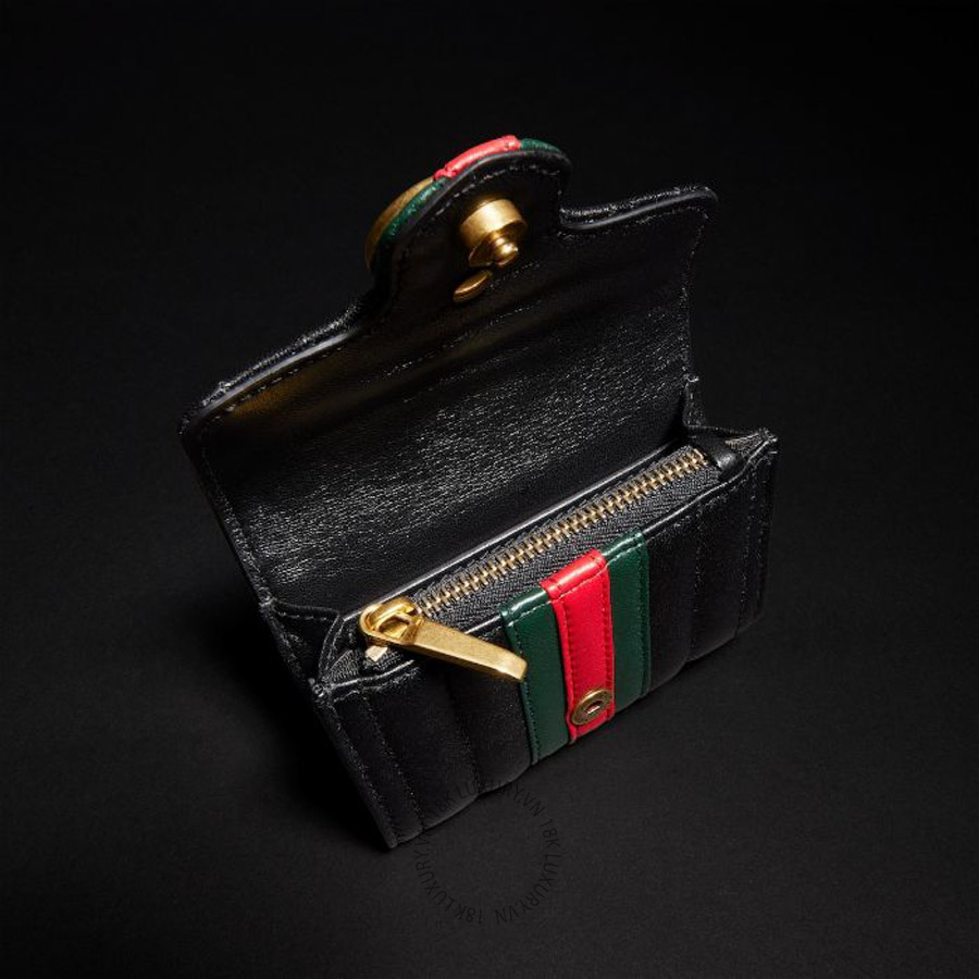 Ví Ngắn Gucci GG Marmont bi-fold card case A006X3 AAHA4 1068 GGV033