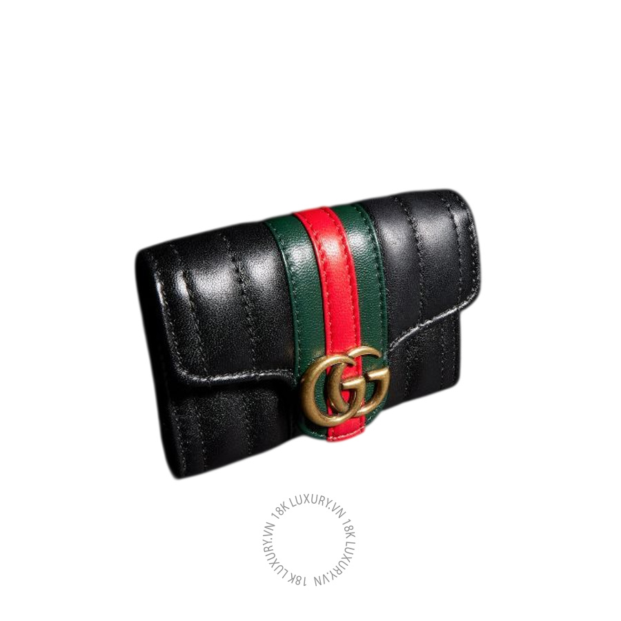 Ví Ngắn Gucci GG Marmont bi-fold card case A006X3 AAHA4 1068 GGV033
