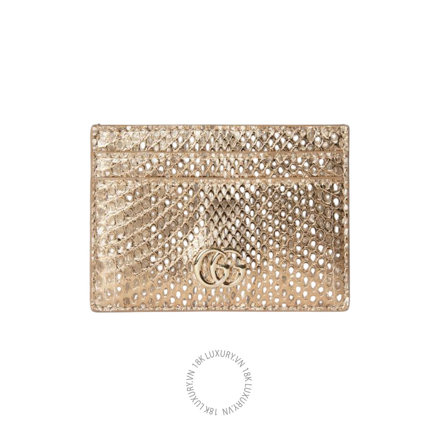 Ví Ngắn Gucci GG Marmont python card case 502175 EABGU 8646 GGV065