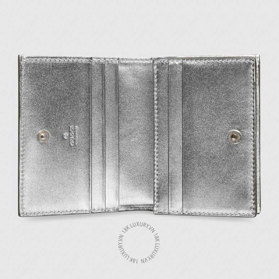 Ví Ngắn Gucci GG Marmont python small wallet 456126 EABGT 8645 GGV071