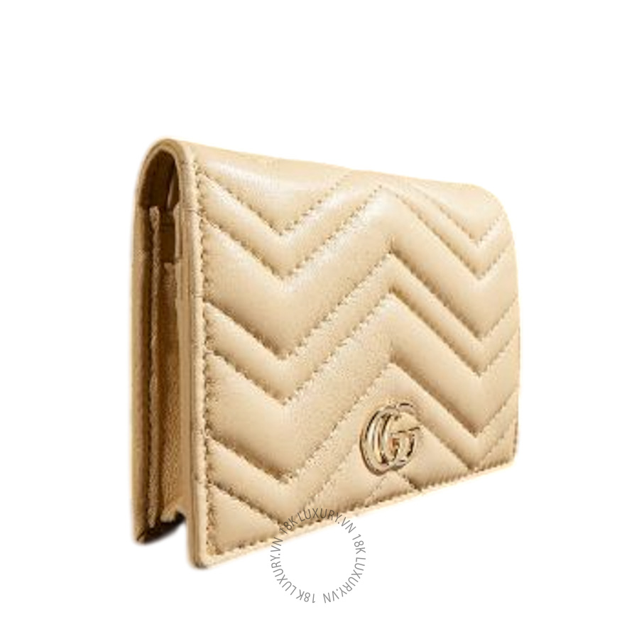Ví Ngắn Gucci GG Marmont small wallet 466492 AAGUV 9305 GGV038