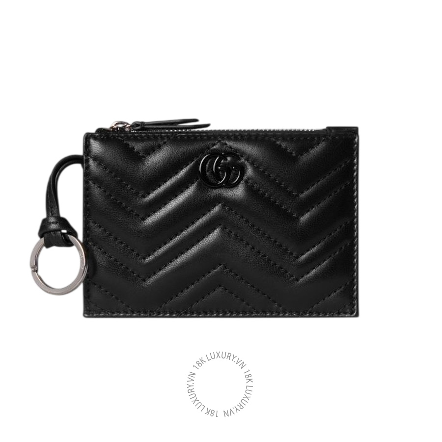 Ví Ngắn Gucci GG Marmont zip key pouch 837747 AAF9K 1000 GGV002