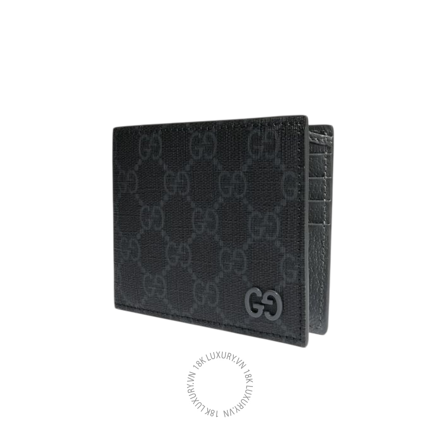 Ví Ngắn Gucci Grey interior GG bi-fold wallet 768243 FACQC 1048 GGV157