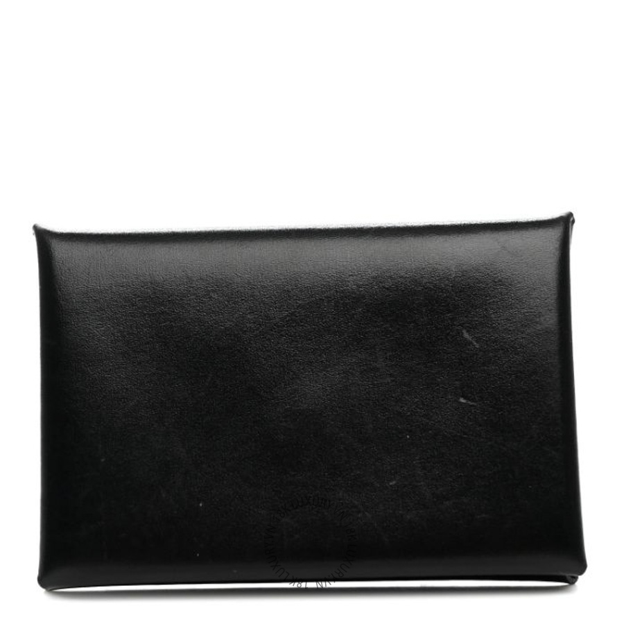 Ví Ngắn Hermes Box Calvi Card Case Black JJKS119