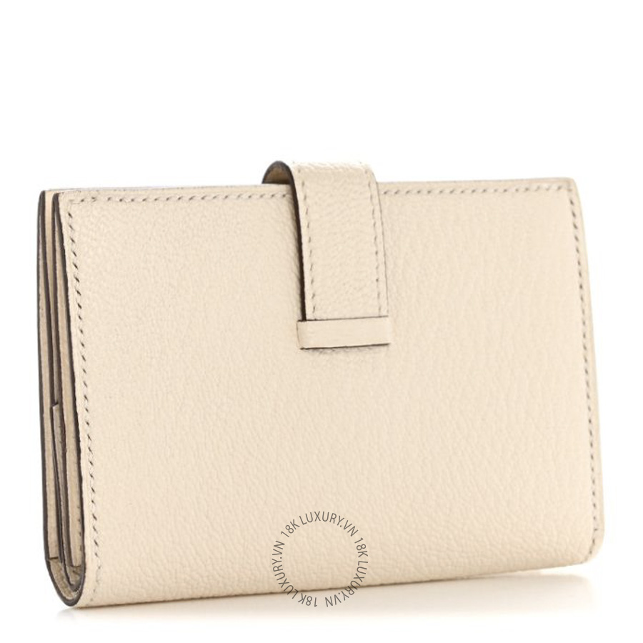 Ví Ngắn Hermes Chevre Mysore Mini Bearn Wallet Nata JJKS156