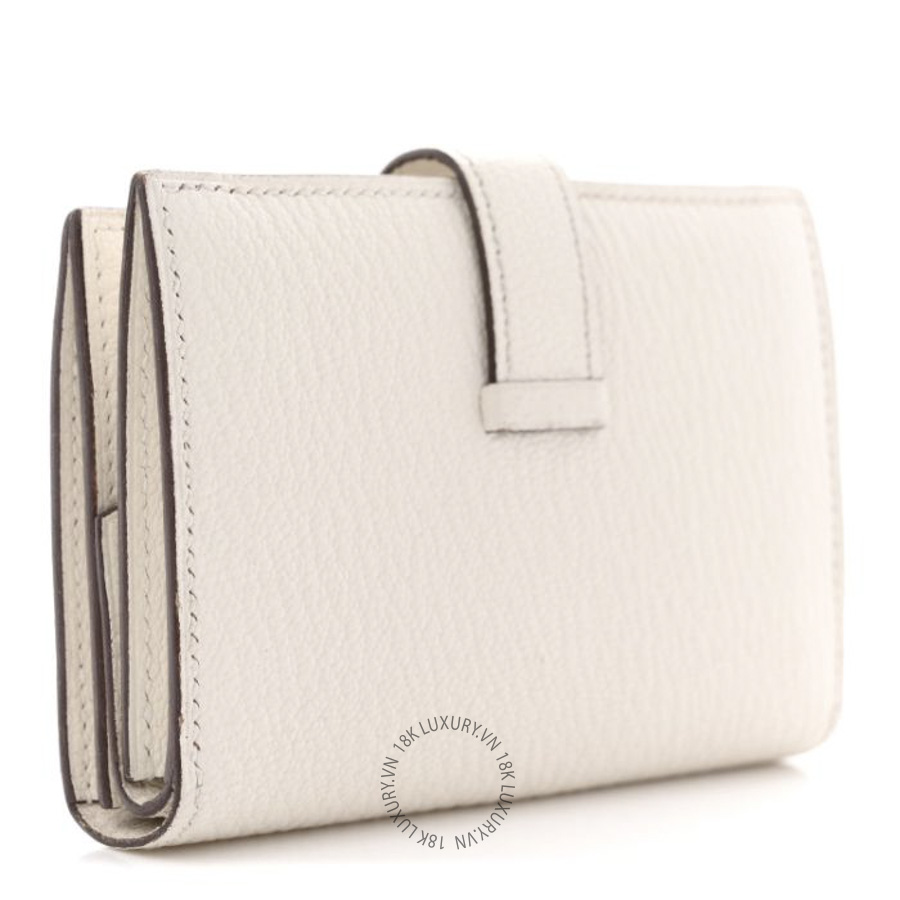 Ví Ngắn Hermes Chevre Mysore Mini Bearn Wallet Nata JJKS162