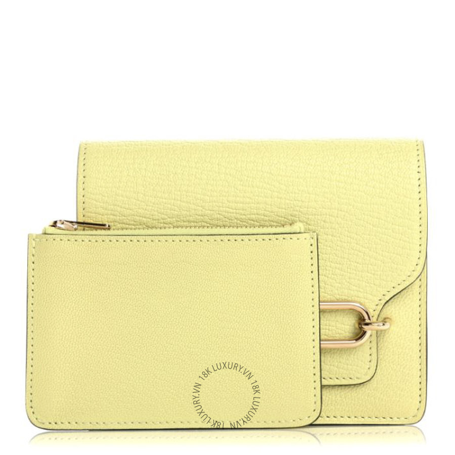 Ví Ngắn Hermes Chevre Mysore Roulis Slim Wallet Jaune Bourgeon JJKS101