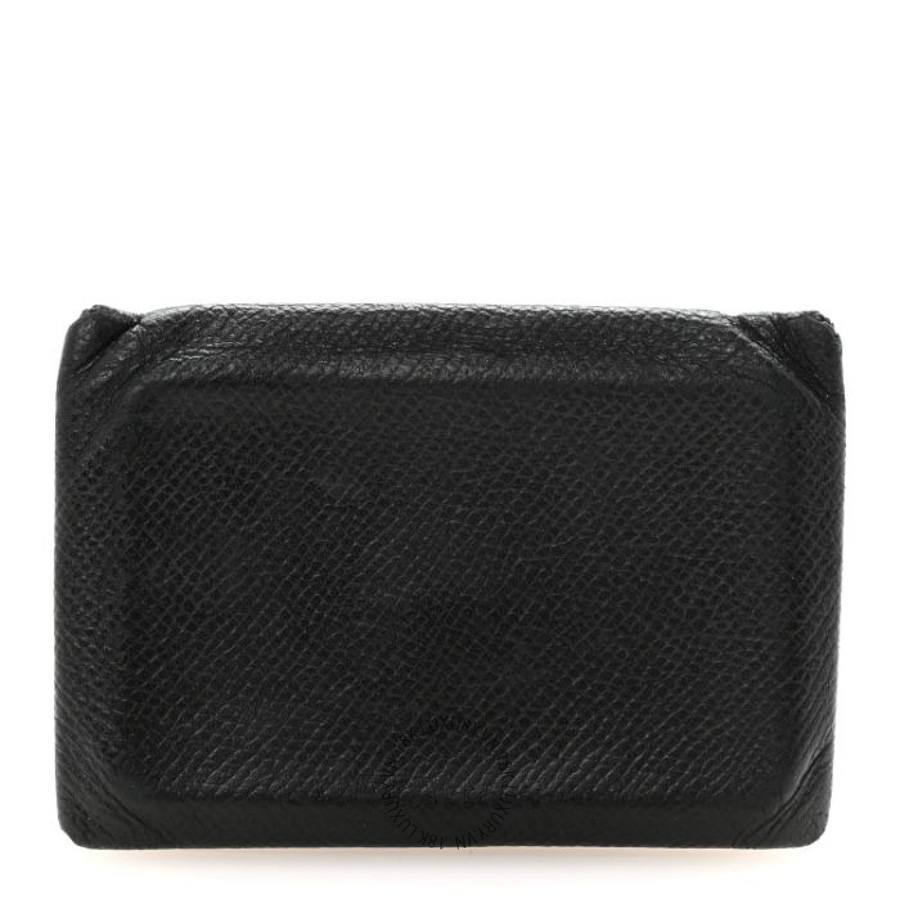 Ví Ngắn Hermes Epsom Calvi Card Case Black JJKS158