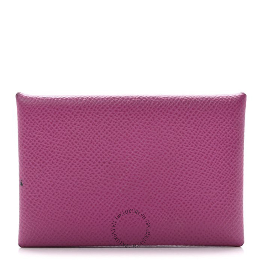 Ví Ngắn Hermes Epsom Calvi Card Case Magnolia JJKS040