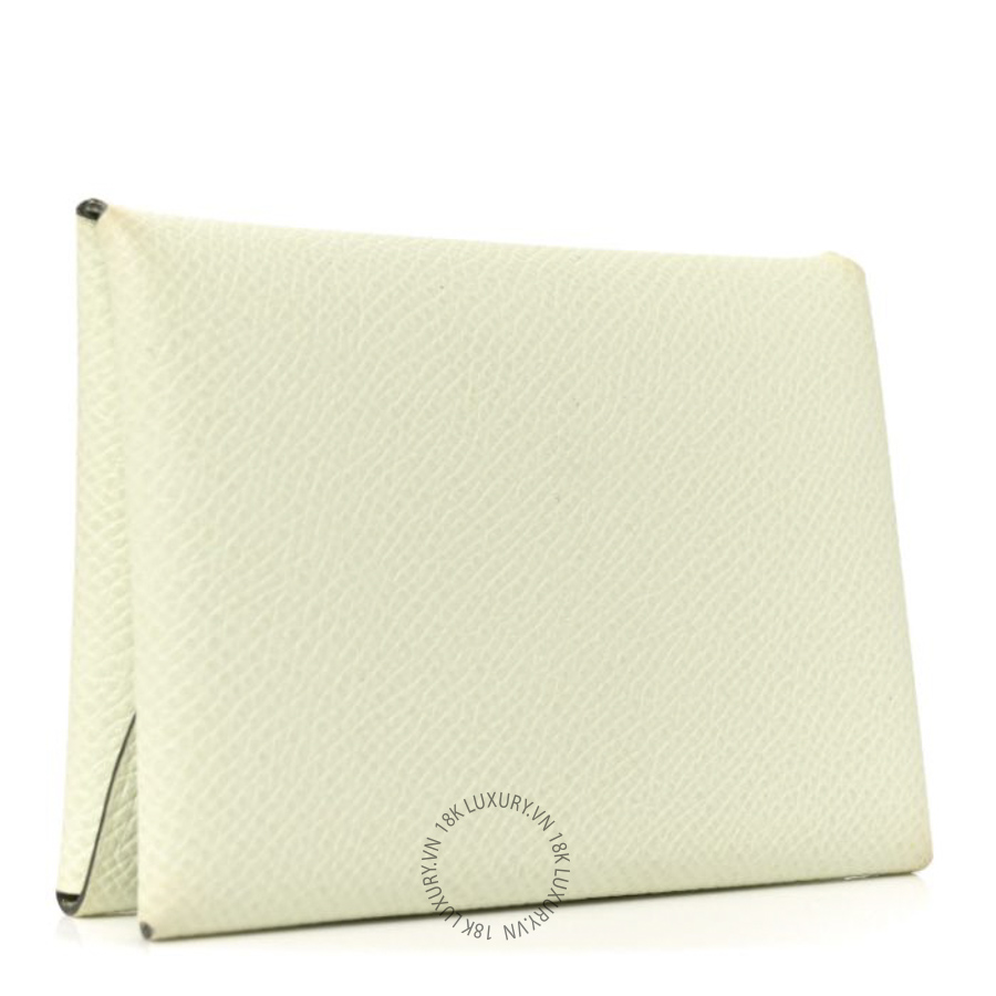 Ví Ngắn Hermes Epsom Calvi Duo Card Case Vert Fizz JJKS023