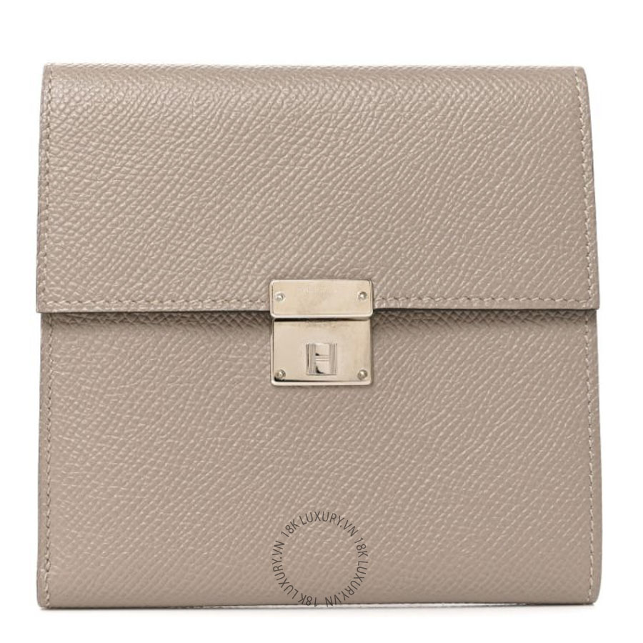 Ví Ngắn Hermes Epsom Clic 12 Wallet Etain JJKS024