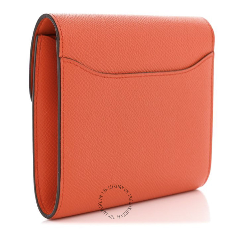 Ví Ngắn Hermes Epsom Constance Short Wallet Feu JJKS056