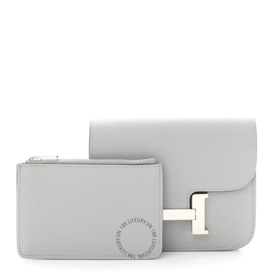 Ví Ngắn Hermes Epsom Constance Slim Wallet Bleu Glacier JJKS153