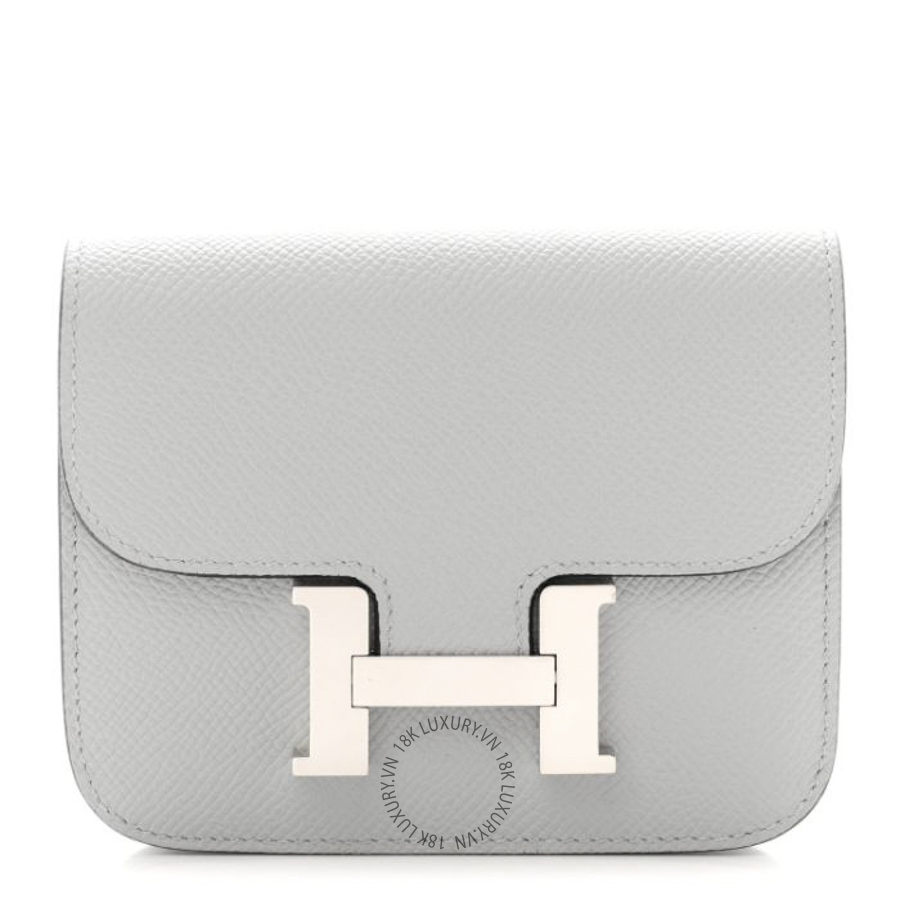 Ví Ngắn Hermes Epsom Constance Slim Wallet Bleu Glacier JJKS153