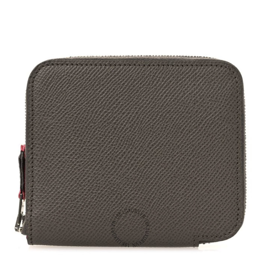 Ví Ngắn Hermes Epsom Silk'in Compact Wallet Etain JJKS107