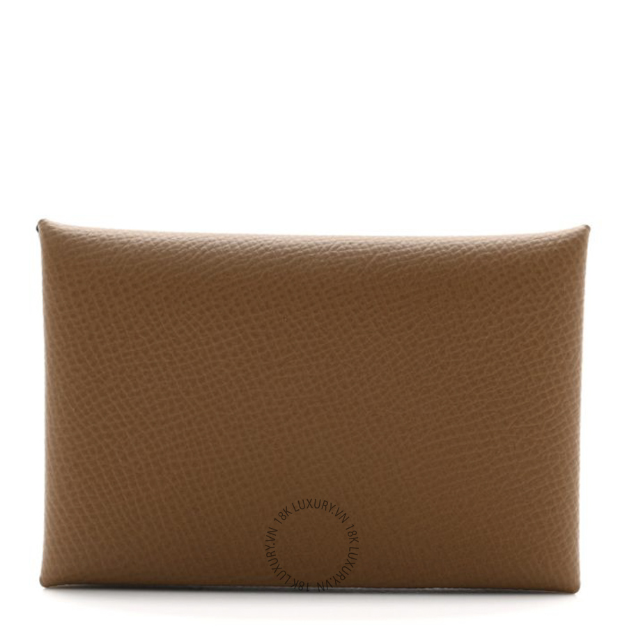 Ví Ngắn Hermes Epsom Verso Calvi Card Case Alezan Biscuit JJKS166