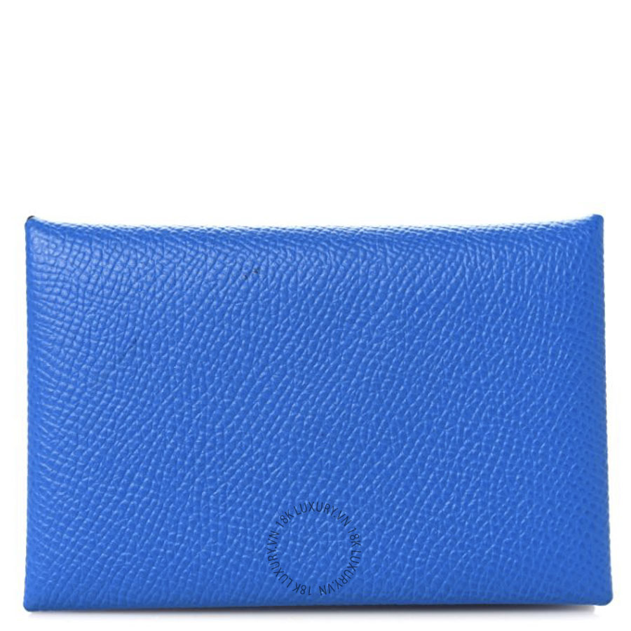 Ví Ngắn Hermes Epsom Verso Calvi Card Case Bleu Hydra Deep Blue JJKS032