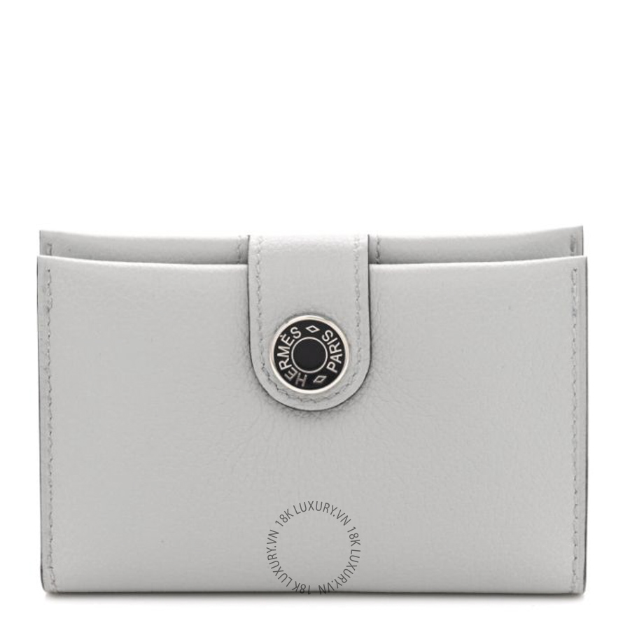 Ví Ngắn Hermes Evercolor Bi-Color RMS Card Holder Bleu Glacier Ardoise JJKS127