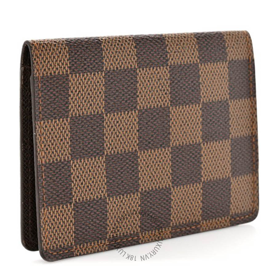 Ví ngắn Louis Vuitton Damier Ebene Porte 2 Cartes Vertical Card Holder FPVL011
