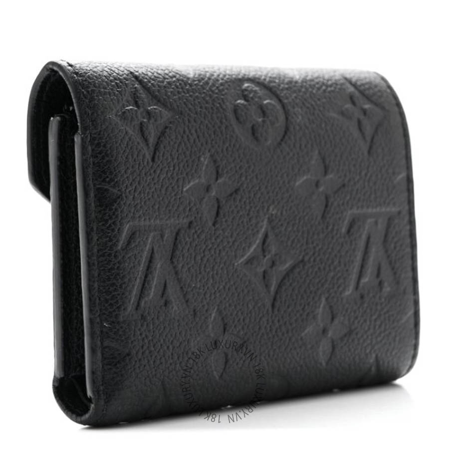 Ví ngắn Louis Vuitton Empreinte Victorine Wallet Black FPVL585