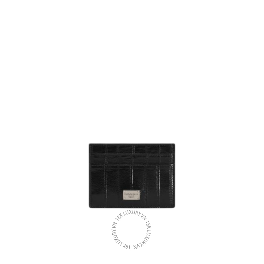 Ví ngắn nam Dolce Gabbana Eel skin card holder BP0330A8M2480999 NVDG144