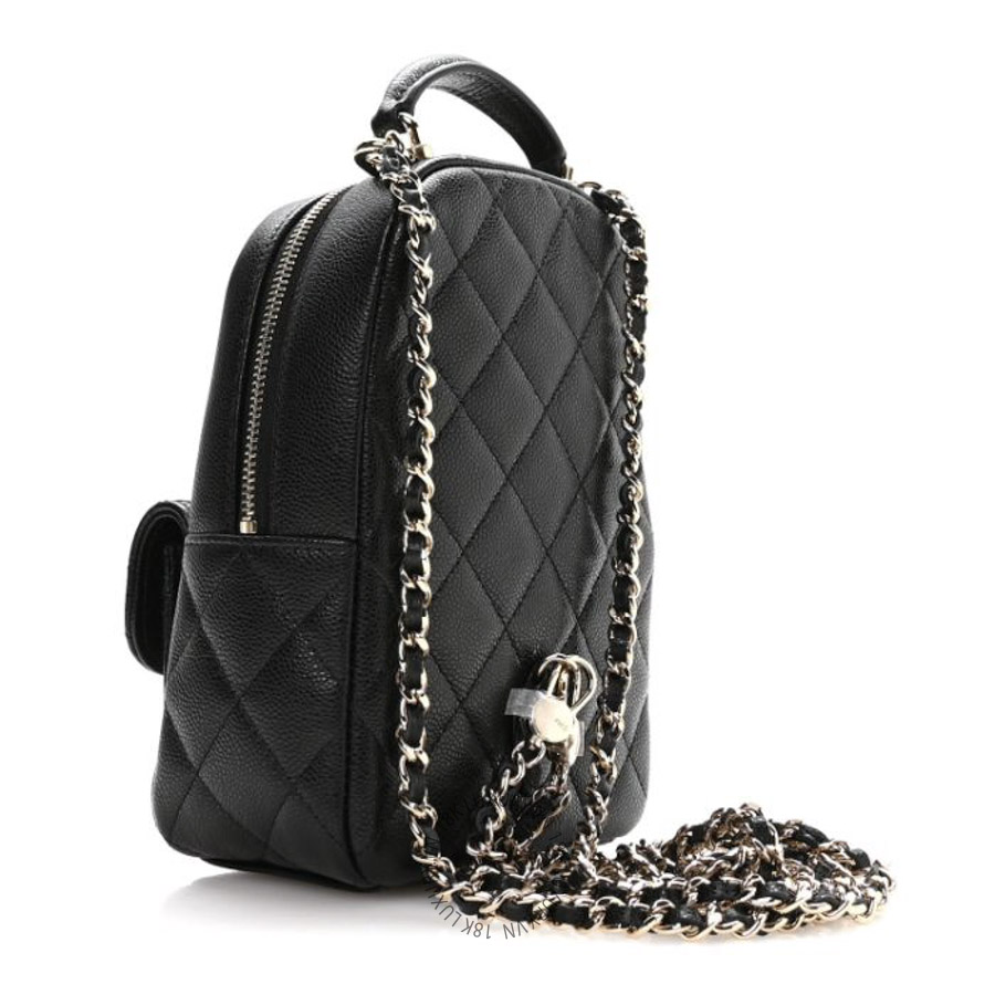 Balo Chanel Caviar Quilted CC Mini Classic Black CDBC935