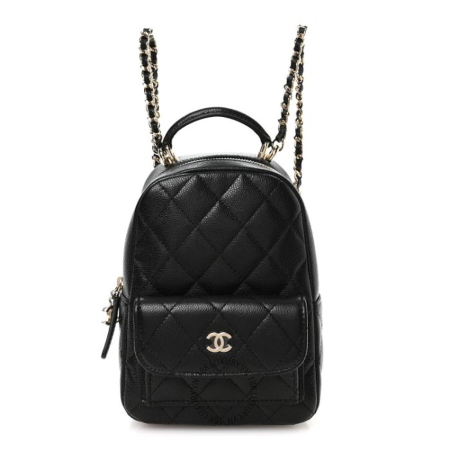 Balo Chanel Caviar Quilted CC Mini Classic Black CDBC935