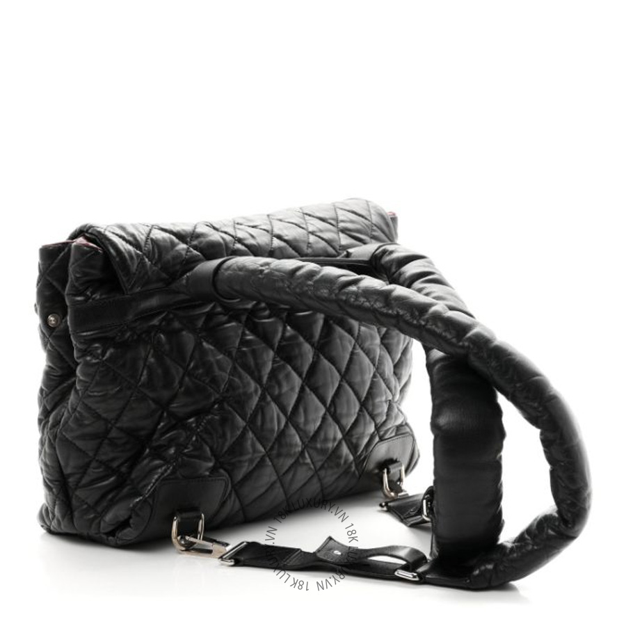 Balo Chanel Lambskin Quilted Coco Cocoon Black CDBC996